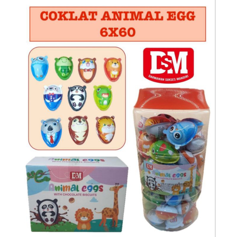 

Animal egg chocolate biscuits