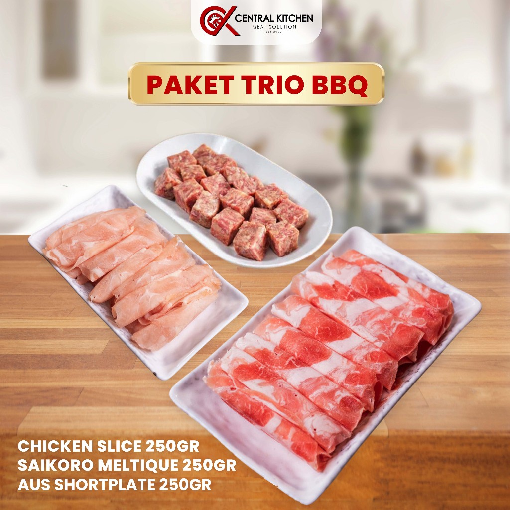 

LEBIH HEMAT! PAKET TRIO BBQ | BEEF SLICE CHICKEN SLICE SAIKORO