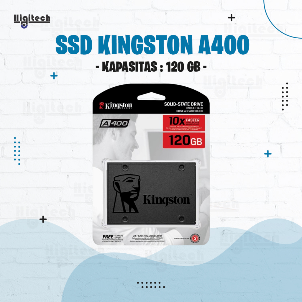SSD KINGSTON A400 120GB - SSD 2.5" SATA III KOMPUTER LAPTOP - 120GB