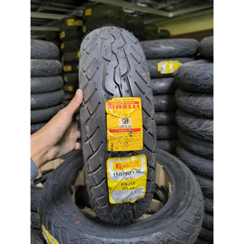 BAN PIRELLI 150/80-16 MT66 ROUTE TUBELESS 150 80 RING 16 CUCI GUDANG BARU STOK LAMA