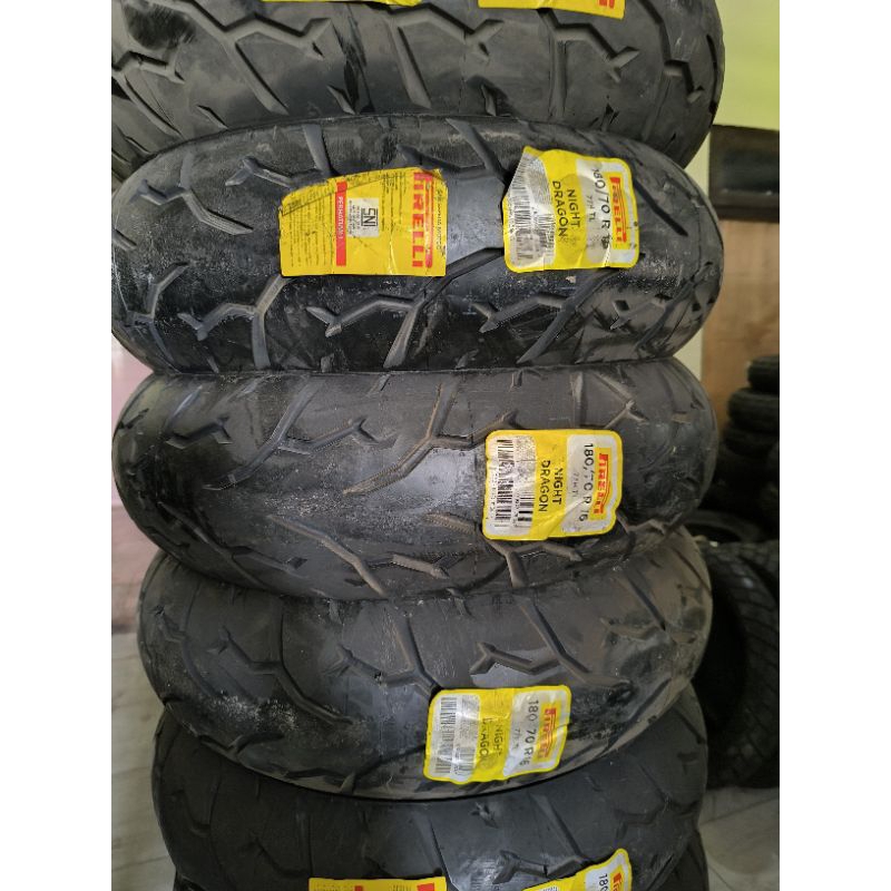 BAN PIRELLI 180/70-16 NIGHT DRAGON TUBELESS 180 70 RING 16 CUCI GUDANG BARU STOK LAMA