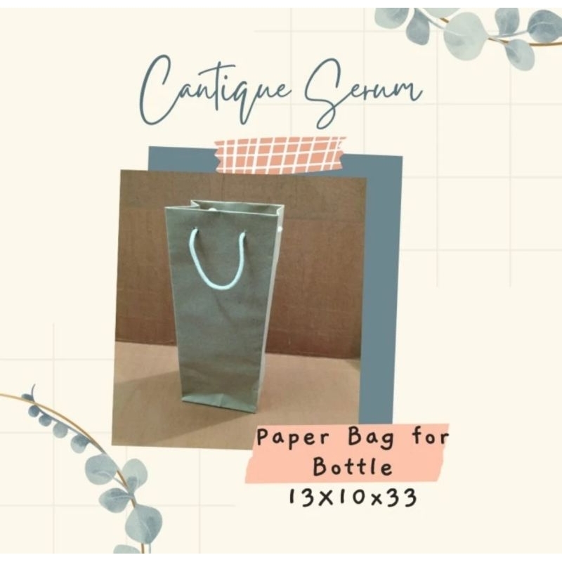 

[1lusin] Paper Bag Grosir WINE BOTOL 13x10x33 Kraft Kemasan Goodie Bag Souvenir Botol Hampers