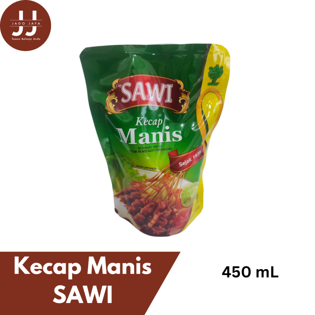 

[Jago Jaya] Kecap Manis SAWI kemasan refill 450mL - Kecap SAWI - Kecap Manis - SAWI PP450