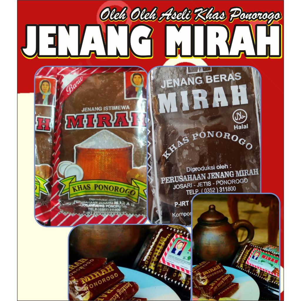 

JENANG MIRAH ASLI OLEH OLEH KHAS PONOROGO