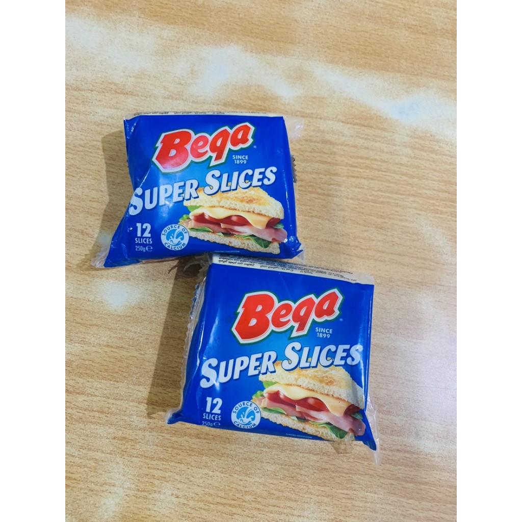 

Bega cheese super slices 12 pc pack keju slice Sandwich cheese slice