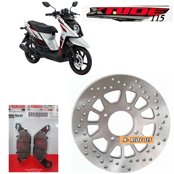 Piringan cakram depan + dispad Rem depan X-Ride 115 Xride