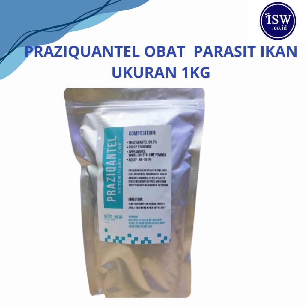 Praziquantel USP 1kg - Obat Parasit Ikan