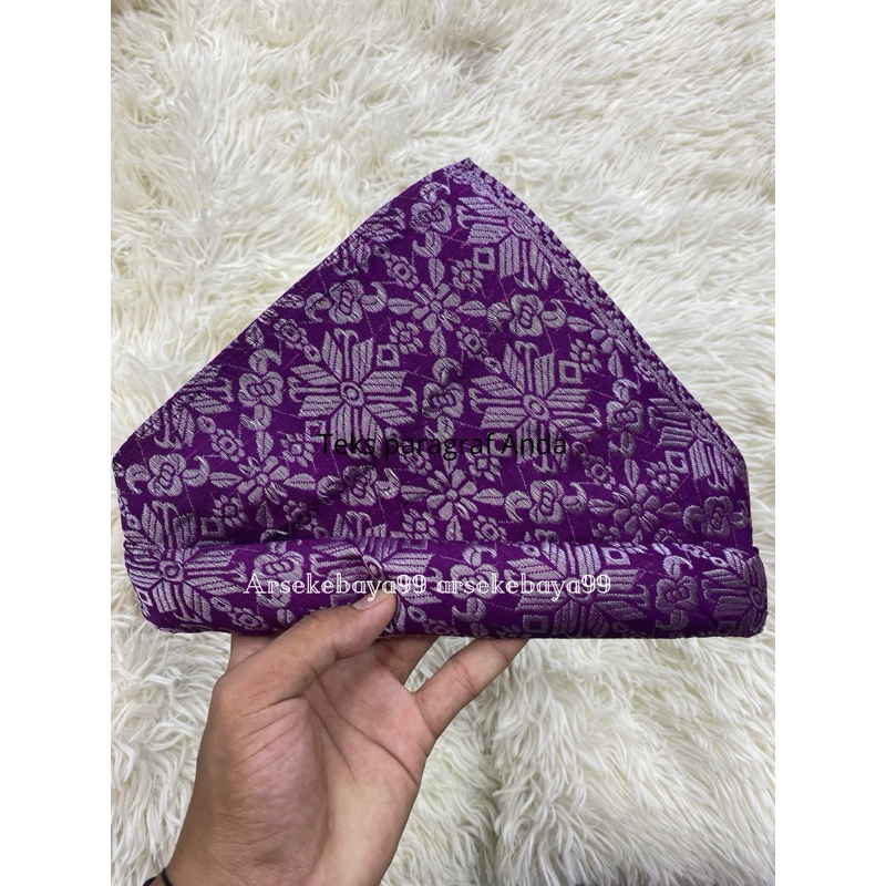 Tanjak Songket Palembang/topi tanjak pria/songket Palembang