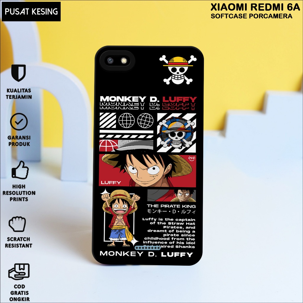 CASE XIAOMI REDMI 6A - Casing Hp Xiaomi Redmi 6A Motif ONE PIECE - Case Hp Xiaomi Redmi 6A - Casing 