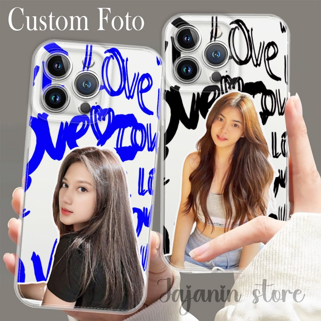 JAJANIN Custom Case Love  Infinix Smart 8, 7, 6 ,5 Hot 30i Hot 40 Note 30 Note 30 Pro Spark Go 2024 