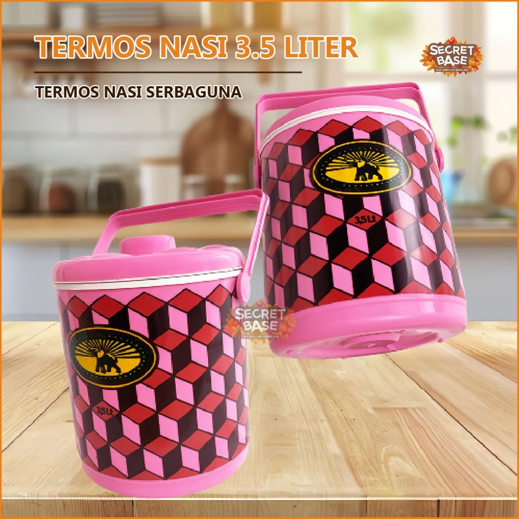 Termos Nasi 3,5 Liter - Termos Es Batu Tahan Lama / Rice Bucket / Tempat Nasi 3,5L