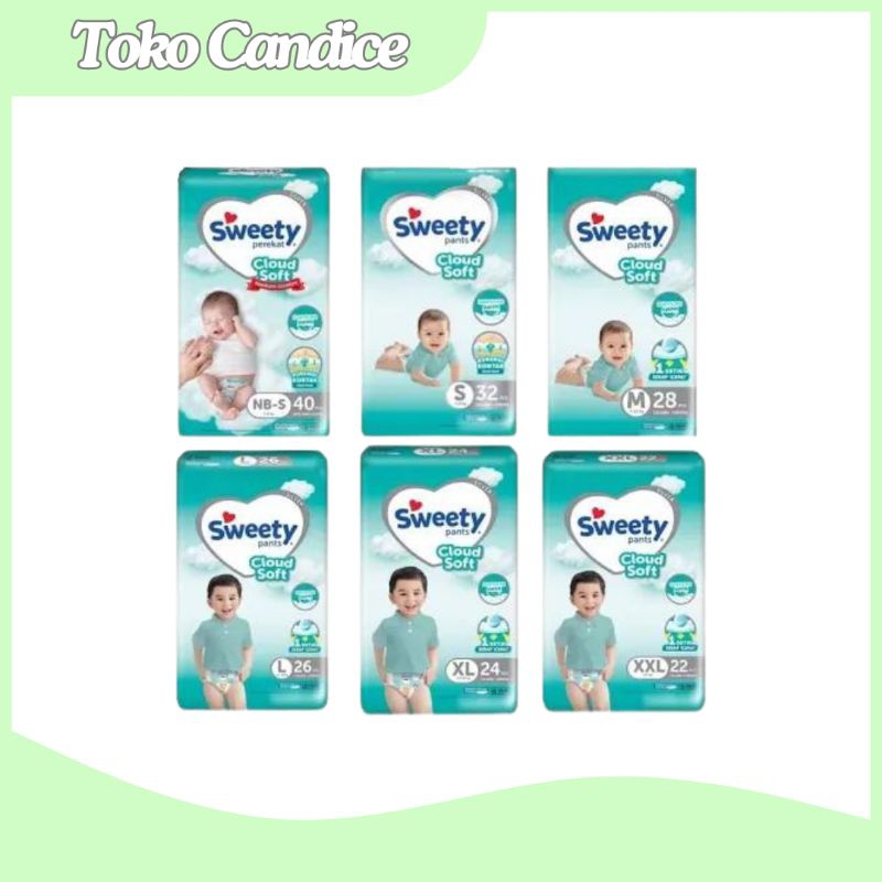 Pampers Bayi Sweety Bronze Dry X-pert Pants/Perekat/Silver Pants NBS-XXL