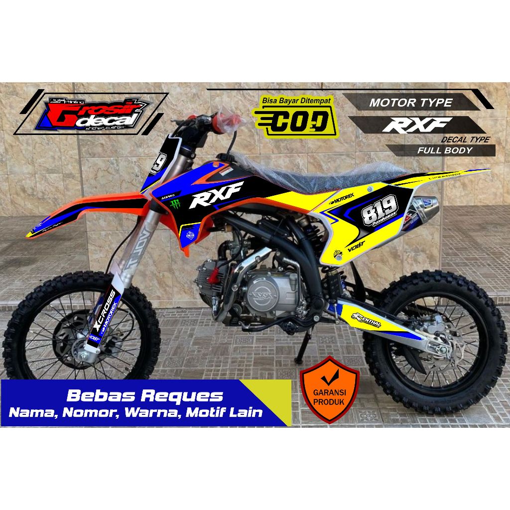 Striping Stiker Mini Trail RXF 50cc / 110cc / 125cc Full Body Bebas Reques