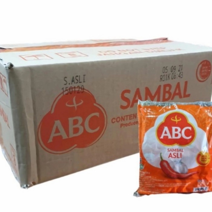 

Sambal ABC Sachet Stick Saos 8gr 1 Dus / Karton isi 21 Pak