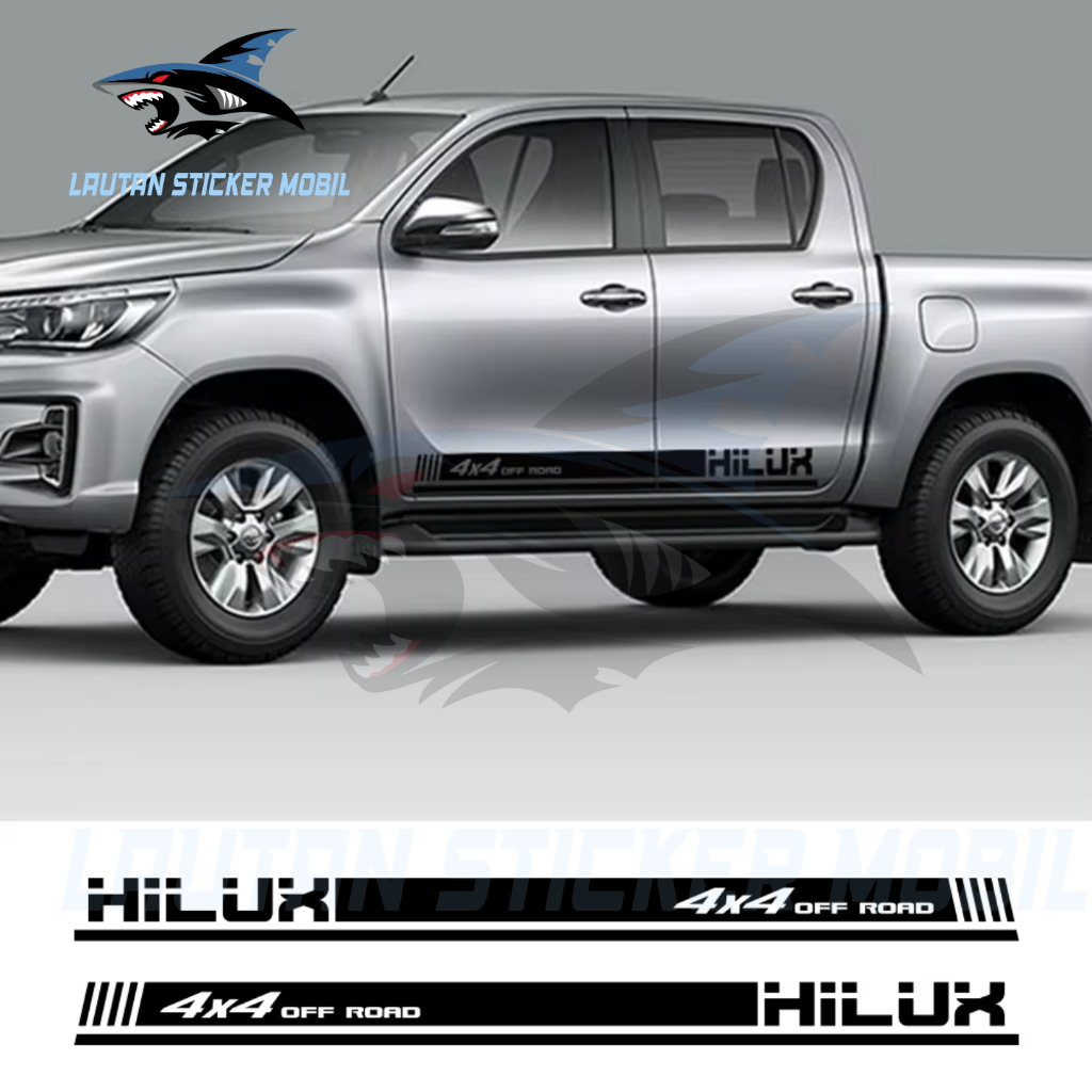 cutting sticker mobil off road hilux cutting sticker mobil toyota hilux off road 4x4