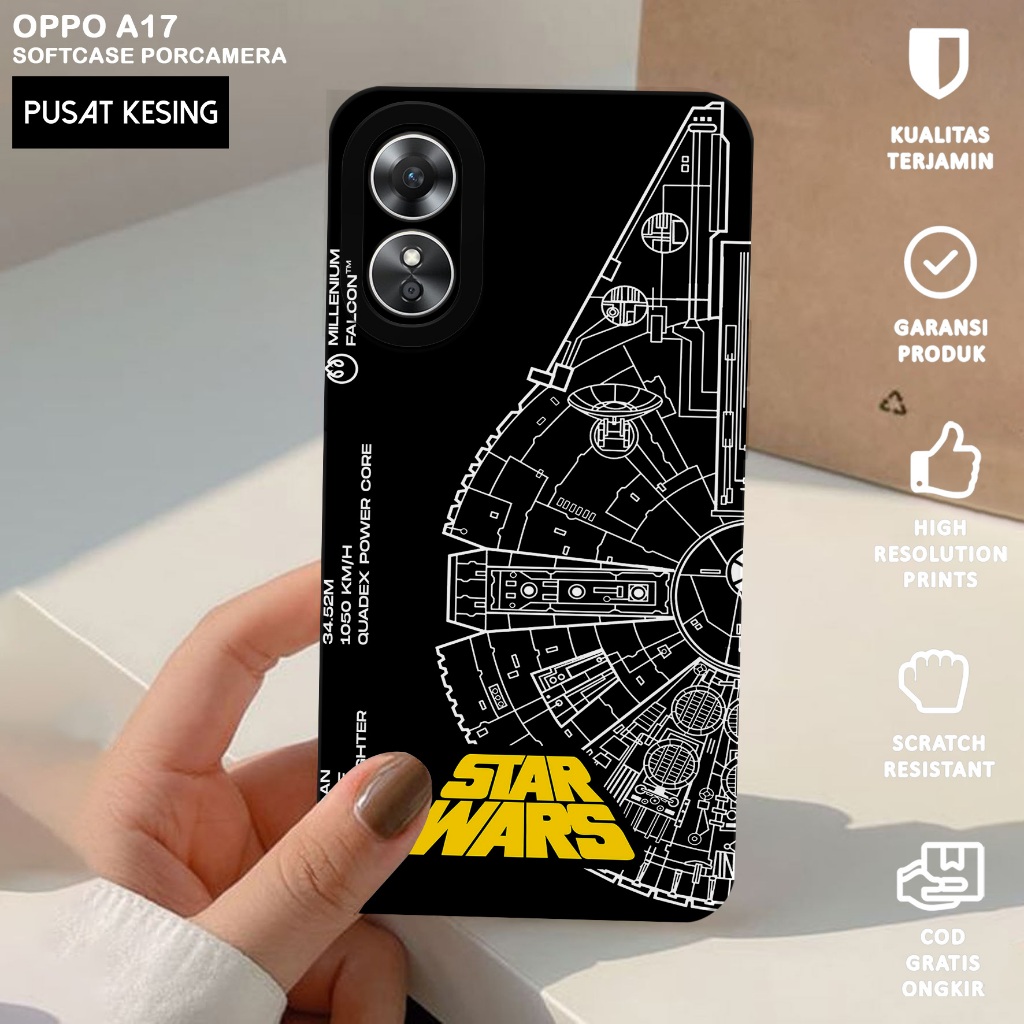 CASE OPPO A17 - Casing Hp Oppo A17 Motif STARWARS - Case Hp Oppo A17 - Casing Oppo A17 - Softcase Hp