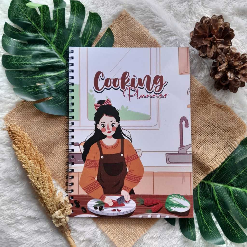 

ES88 BUKU COOKING PLANER 1 MOTIF KARTUN MOMY MASAK JILID SPIRAL UK A5 ISI 100 HAL