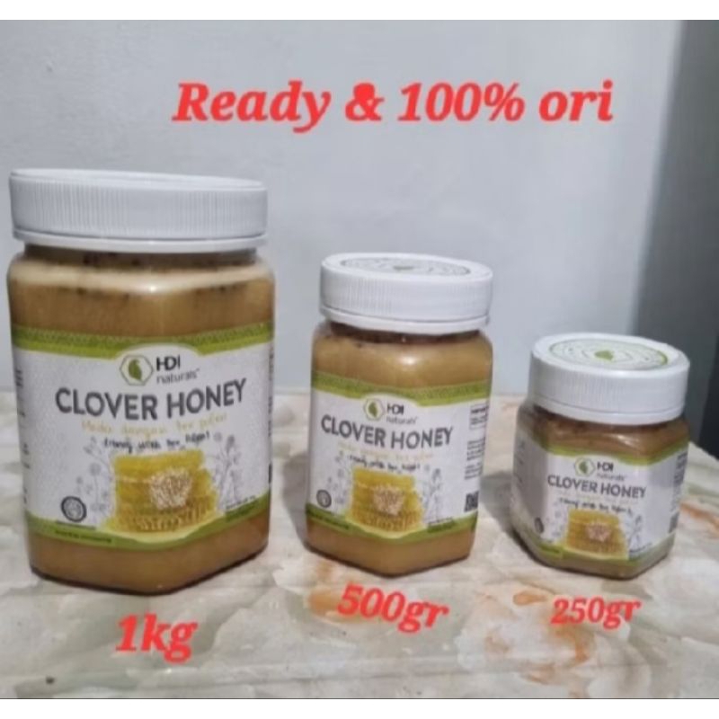 

madu clover honey 250gr,500gr,1kg ori new zealand free sendok kayu