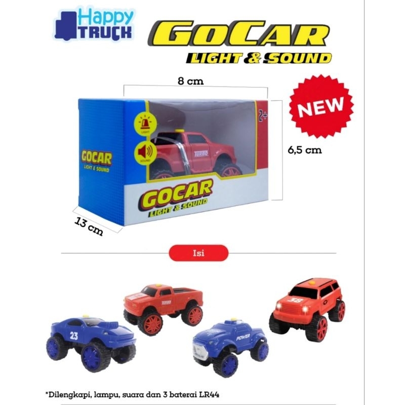 Happy Truck Gocar Mainan Mobil/Gocar Light & Sound