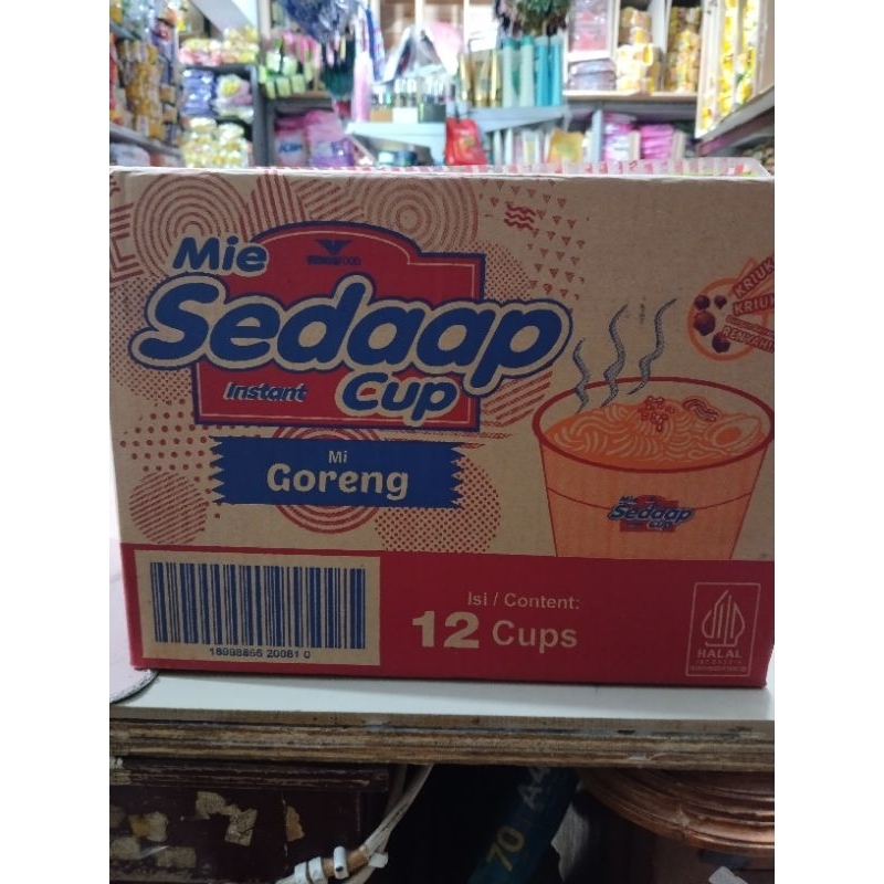 

Mie Sedap Cup goreng 1 karton isi 12 pcs