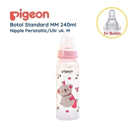BOTOL SUSU PIGEON 240ML DOT PERISTALTIC