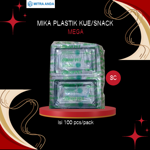 Mika Plastik Kue/Snack Mega Type-3C isi 100 pcs