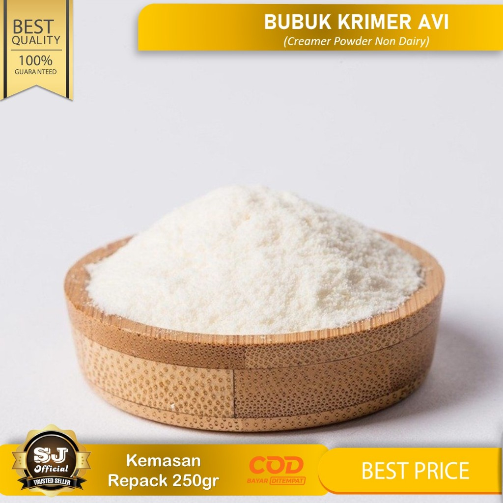 

KRIMER BUBUK Merk AVI / CREAMER POWDER Non Dairy 250gr - BUBUK KRIMER Berkualitas & HALAL