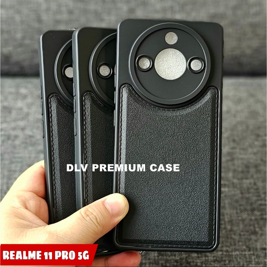 REALME 11 PRO REALME 11 PRO PLUS CASE LEATHER PRO CASE BLACK REALME 11 PRO REALME 11 PRO PLUS