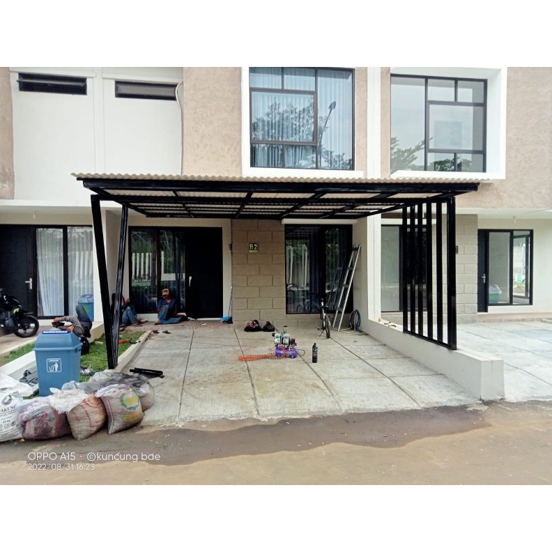 kanopi bajaringan atap alderon RS 12mm fre cet
