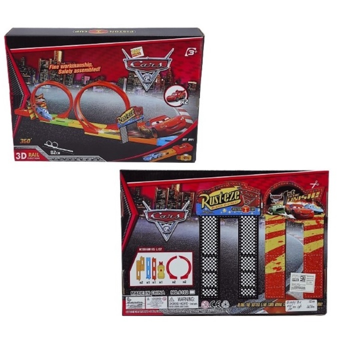 track race cars racing track toys lintasan mobil balap mainan set anak balapan mobil seri cars mcque