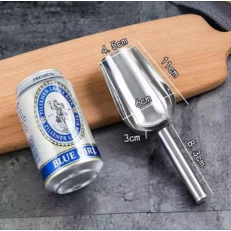 sendok skop, stainless steel,skop es batu