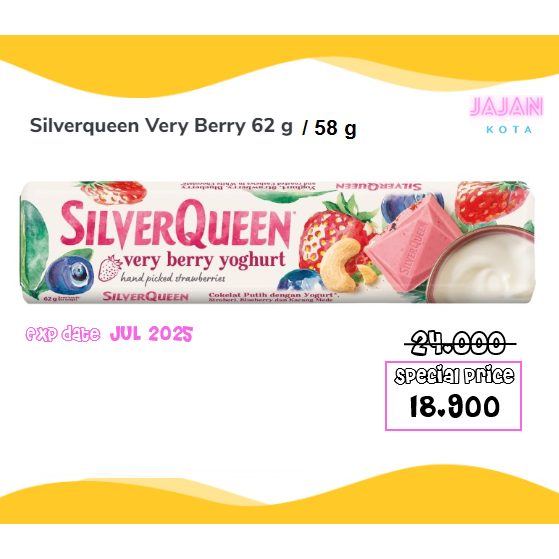

Silverqueen Very Berry Yoghurt 58 gram