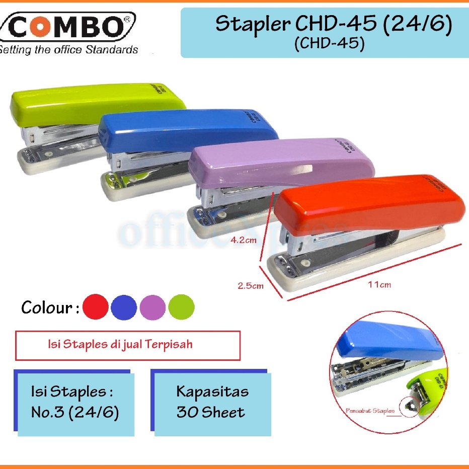 

GARANSI PRODUK Stapler HD45 Stapler Besar Alat Staples No3 Hekter CHD45 Combo