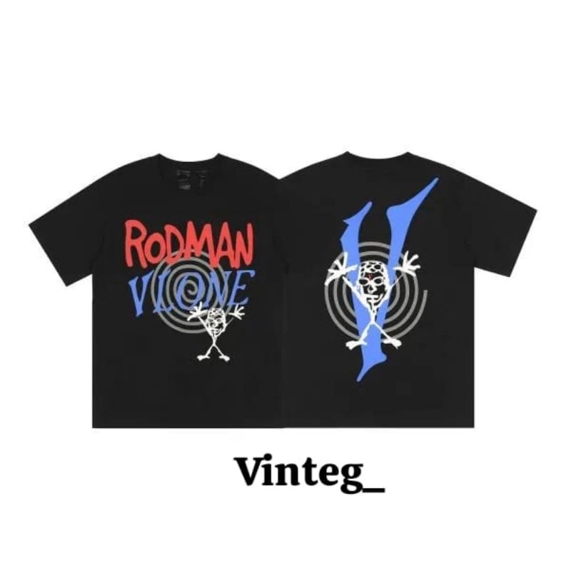 Kaos T-shirt Vlone Rodman Pearl Jam T-shirt Depop