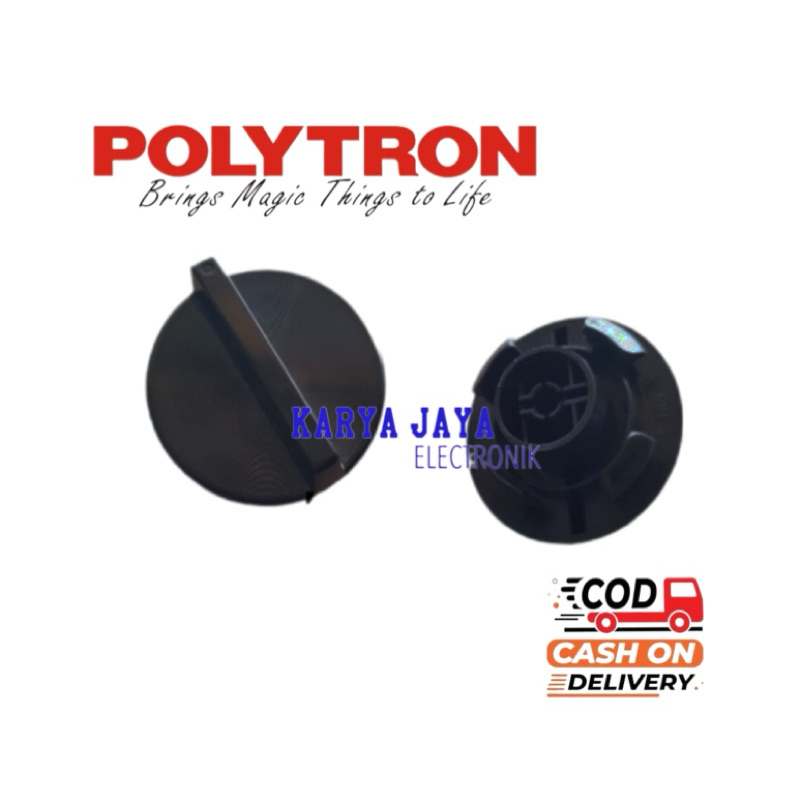Knop Mesin Cuci Polytron Original Hitam - Knop Putaran Mesin Cuci Polytron