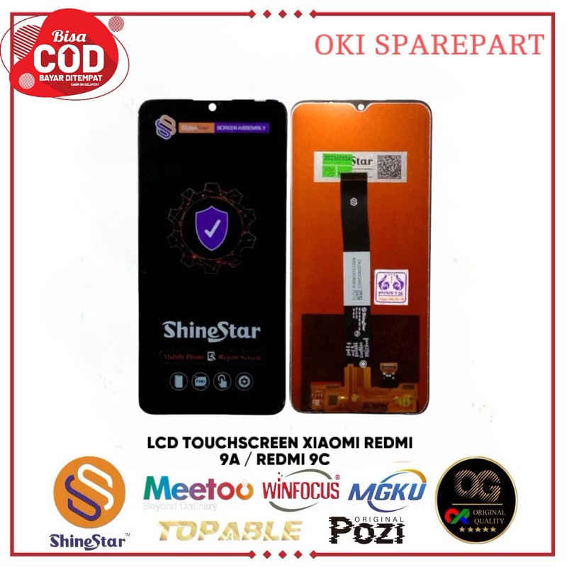 Shinestar LCD Touchscreen Xiaomi Redmi 9A/Redmi 9C/Redmi 10A/Poco C3/Poco C31 Original 100% Shinesta