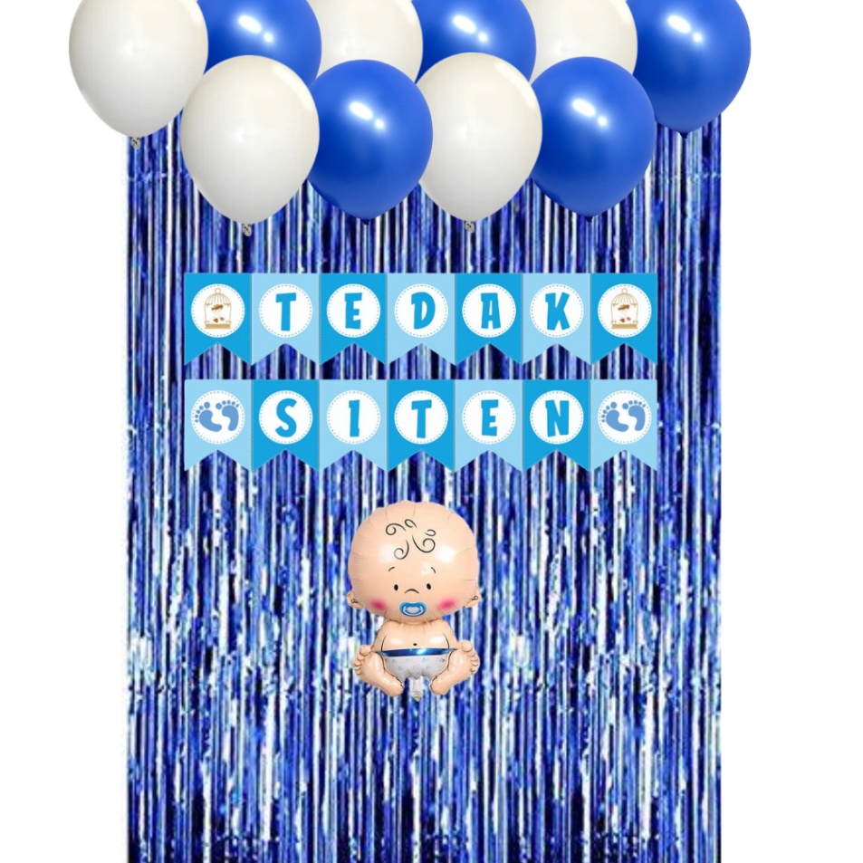 Ready Siap Kirim  MSPARTY PAKET DEKORASI TEDAK SITEN  PAKET HEMAT DEKORASI TEDAK SITEN