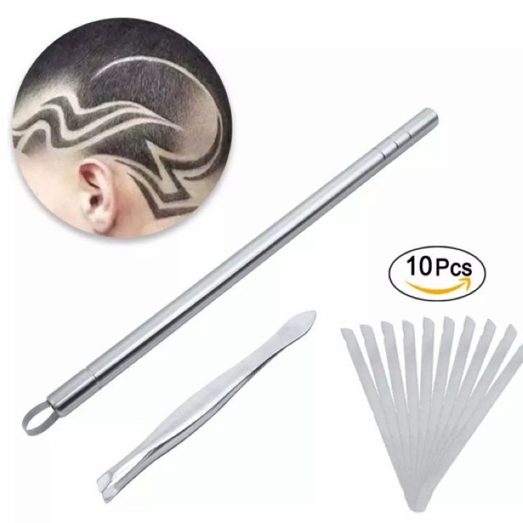 Grosir Unik  Pena Razor Pen cukur rambut Ukir Grafir Styling Alis MataJanggutRambut Unisex Profesion