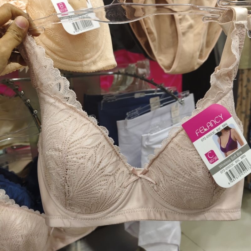 FELANCY BRA RENDA BUSA TIPIS BERKAWAT CUP C(72-1053)