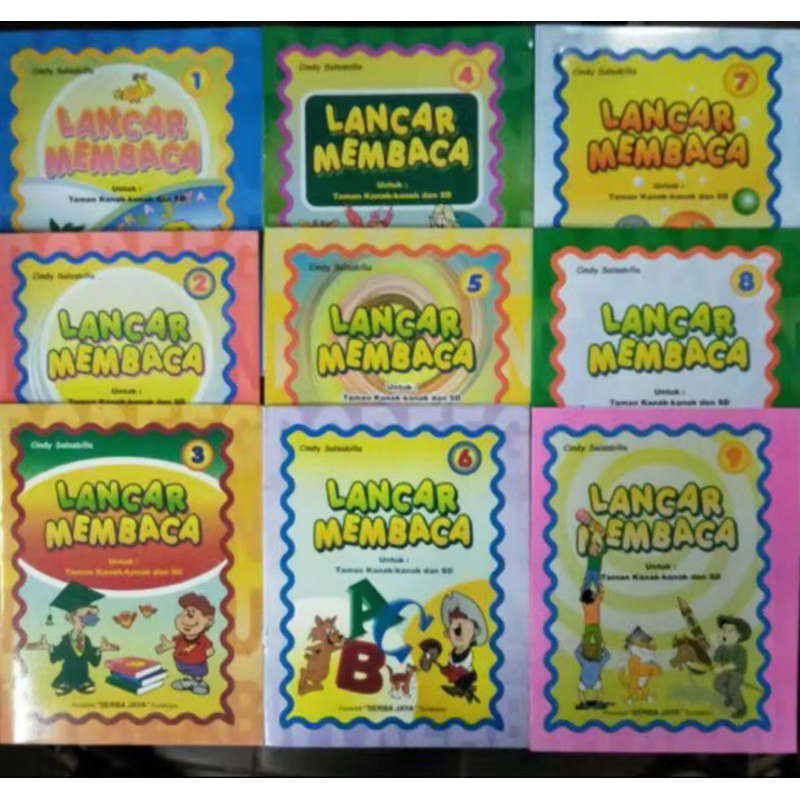 PAKET 10 BUKU ANAK LANCAR MEMBACA 1-10