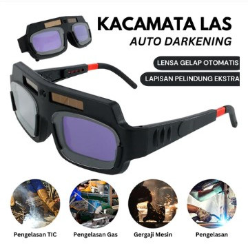 Kacamata Las Otomatis Kacamata Welding Glasses Auto Darkness Kacamata / Kacamata Las Listrik Otomati