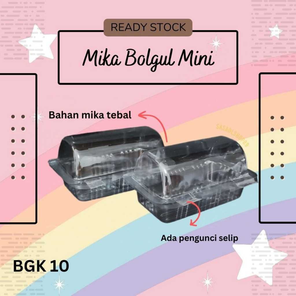 Mika Bolu Gulung Mini 50PCS Mika cake roll Mika Roti Gulung