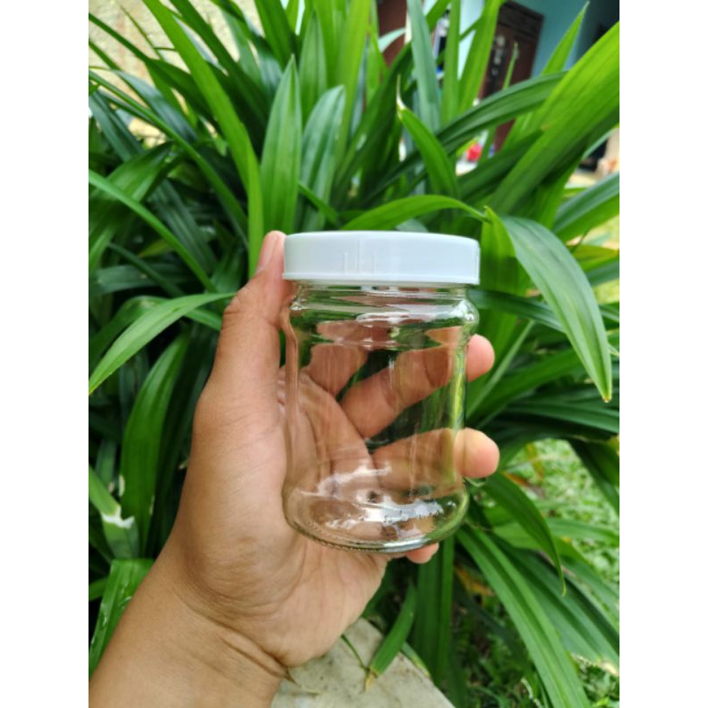 Botol kaca jar 200ml / Toples jar kaca 200ml / Toples selai 200ml / toples sambal 200ml