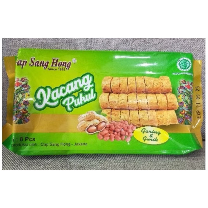 

kacang pukul teng teng merk Cap Sang Hong isi 8 pcs