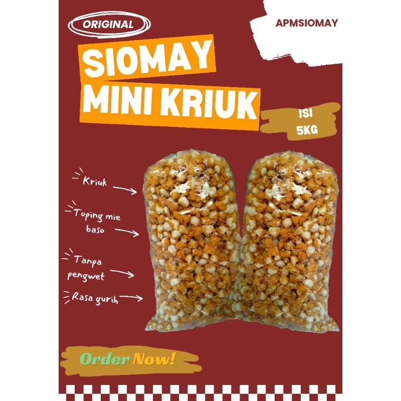 

siomay mini kriuk gurih 5kg