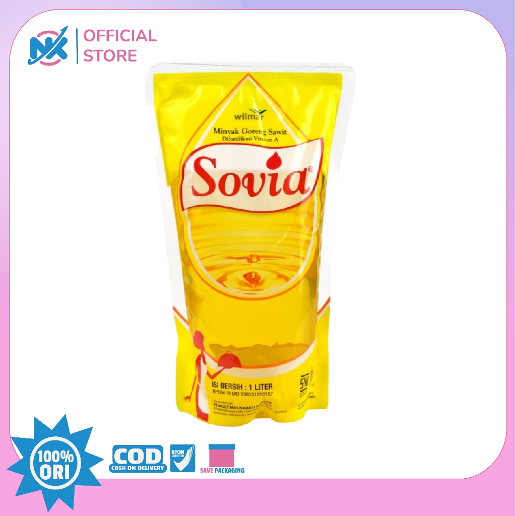 

Minyak Goreng Sovia Pouch 1Lt