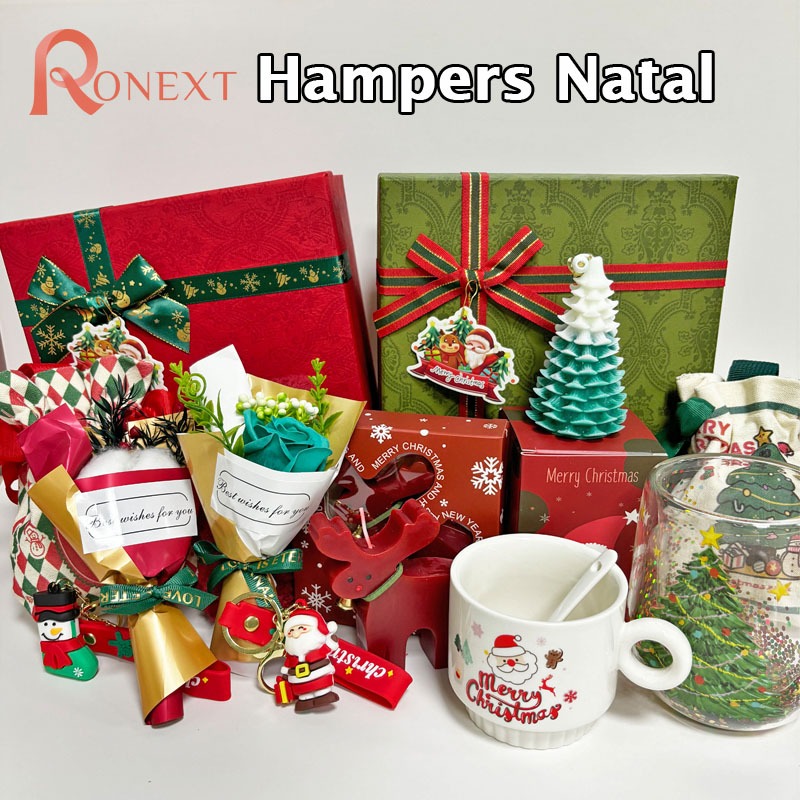 

Ronext Hampers Natal / Christmas Hampers / Kado Natal Christmas Gift Box - Natal Lilin Cangkir Mug Christmas Apple Bag