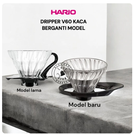 Hario Dripper V60 Glass Kaca / Dripper hario Kaca / Hario Dripper / Dripper kaca
