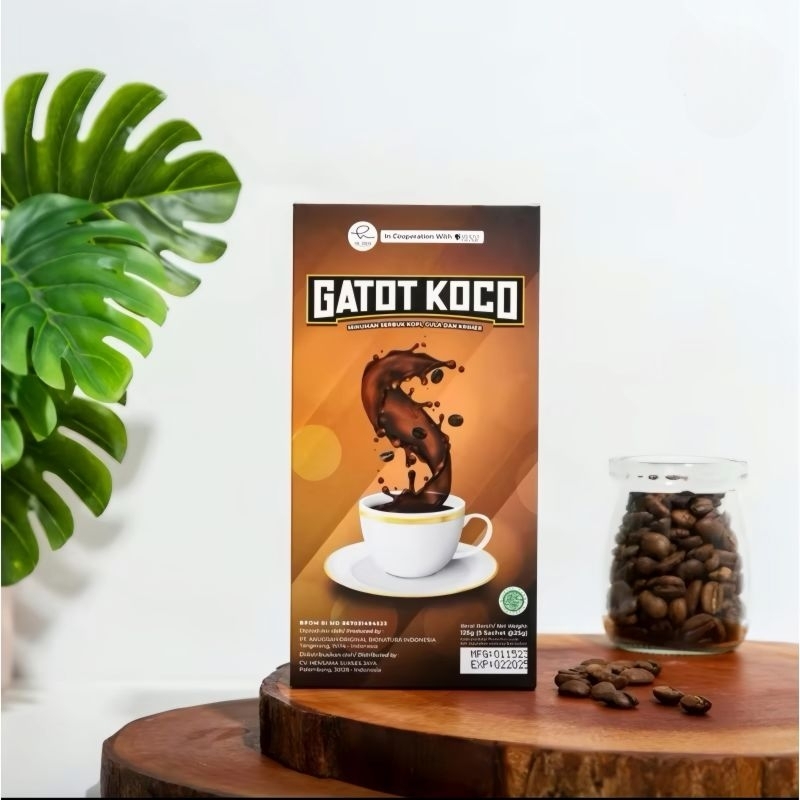 

Ready Gatotkoco 100% Asli Original isi 5 Shaset Kopi Gingseng Gatot Koco