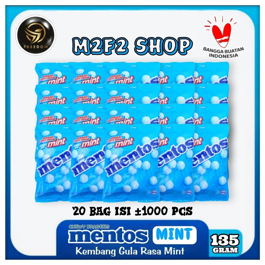

Permen Mentos Mint Chewy Dragees Bag | Rasa Original - 135 gr (Kemasan 20 Pcs)